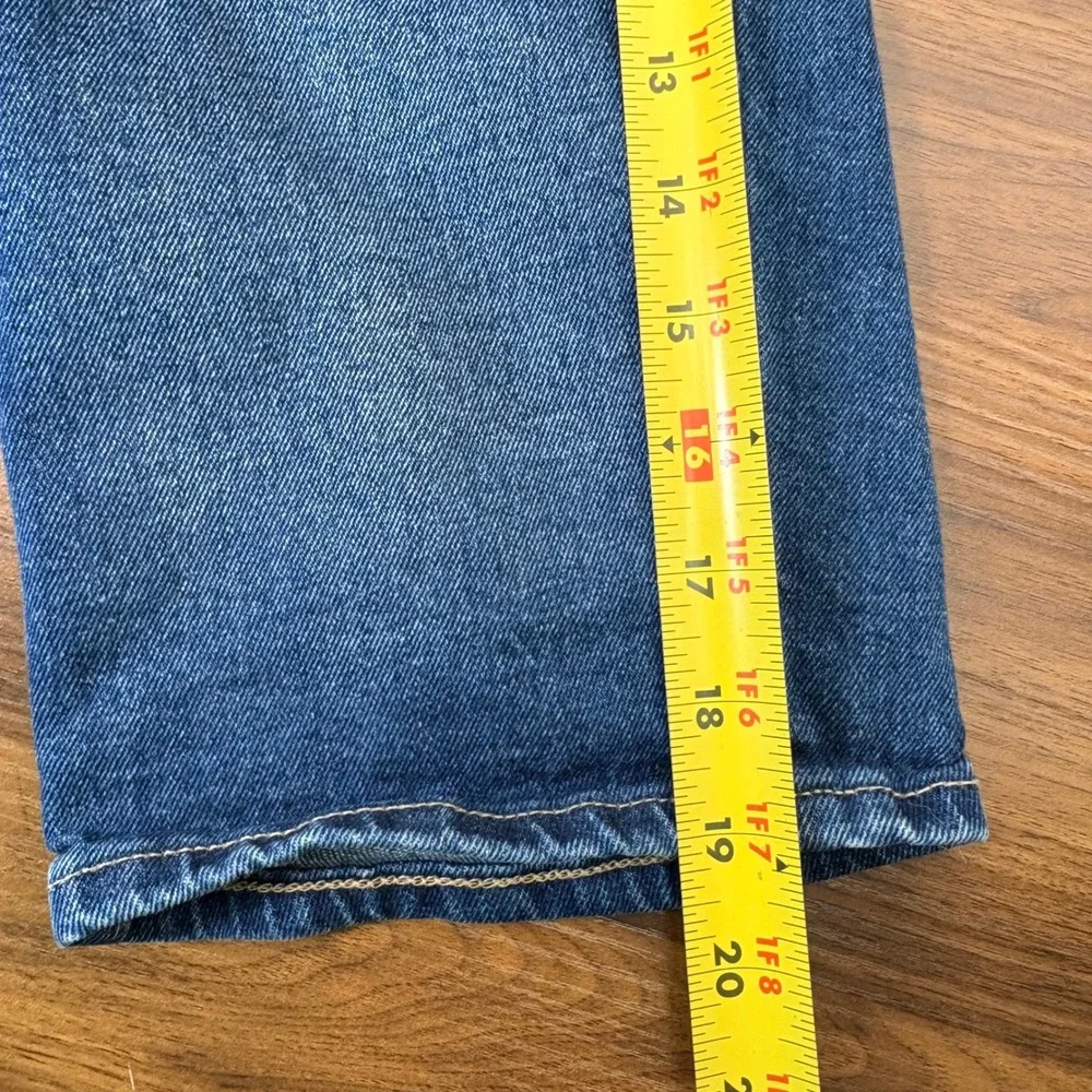GAP Bermuda Shorts Womens 0 Blue Dark Wash Stretch Denim 11 Inch Inseam Indie